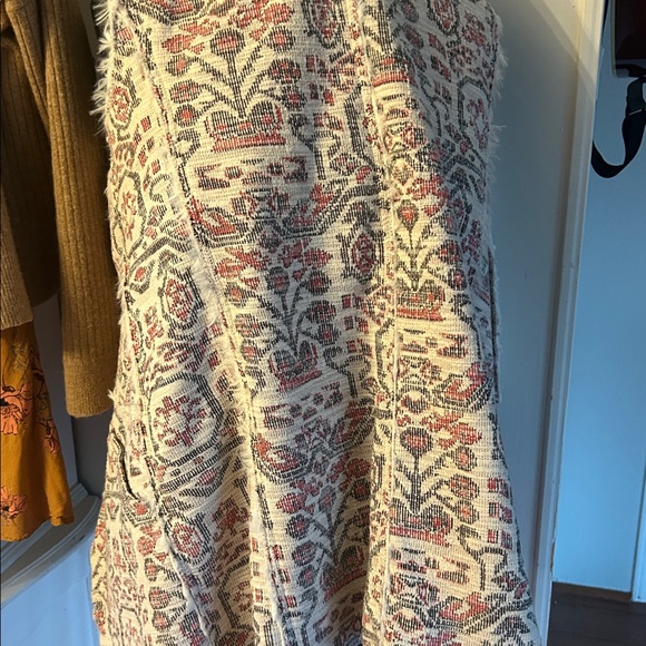 Anthropologie Hei Hei Jacquard Shearling lined vest - Picture 4 of 9